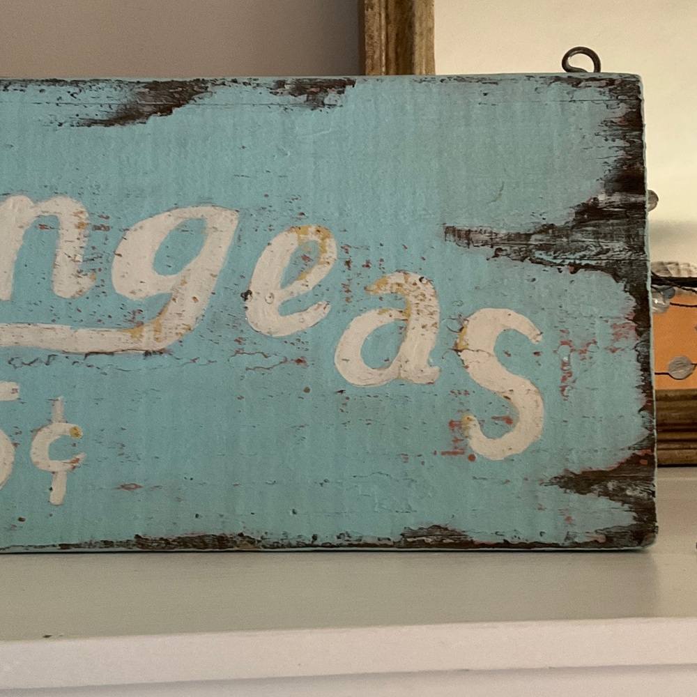 Rustic Blue Hydrangeas Sign Decor - Picture 6 of 7